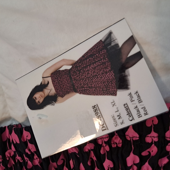 Dead Threads Alternative Black Pink Goth Scene Tulle Tutu Style Dress Sz M READ - Picture 8 of 10